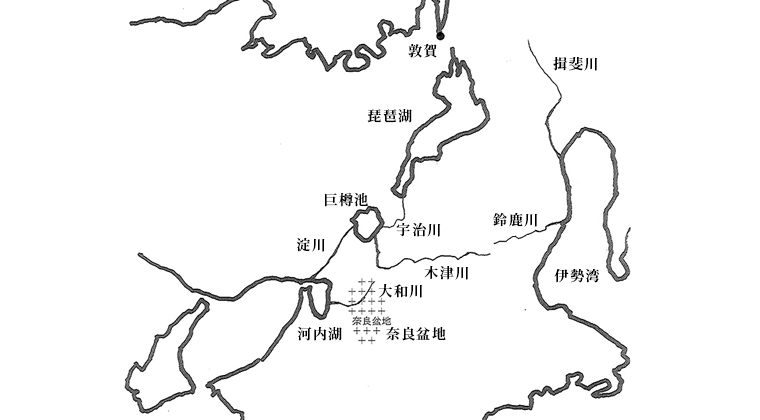 古代大和水運図