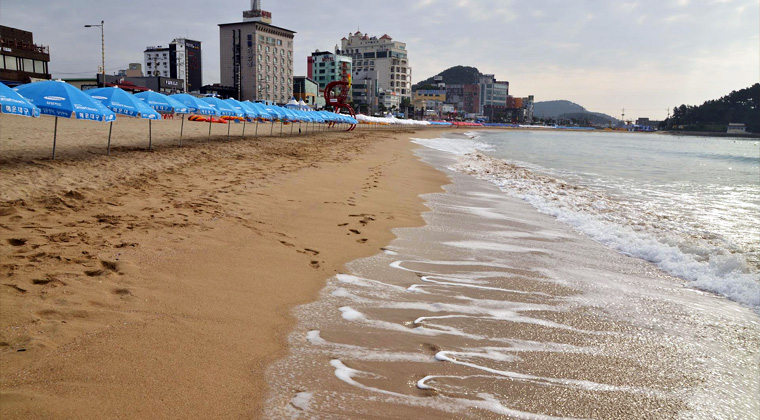 大連の海水浴