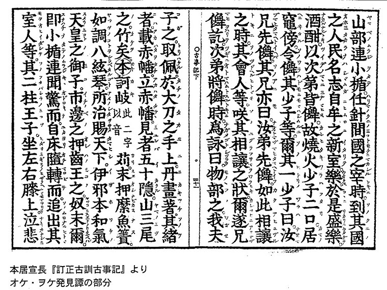 本居宣長「訂正古訓古事記」（季刊明日香風121より転載）