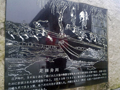 疋田舟川の碑