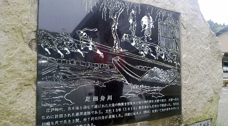 疋田舟川の碑