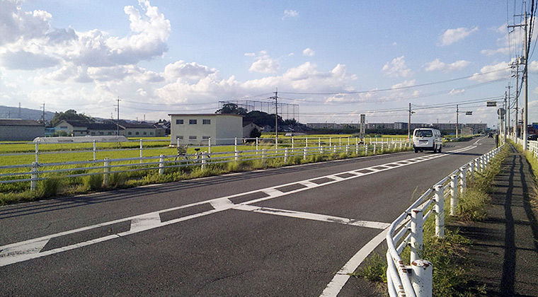 下ツ道と番条集落