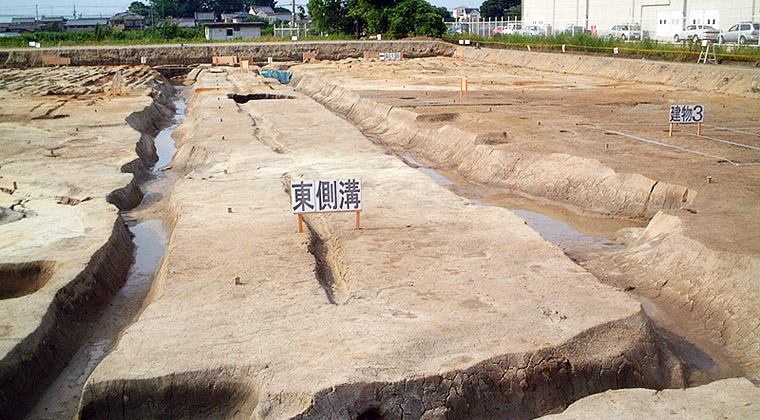 藤原京発掘現場